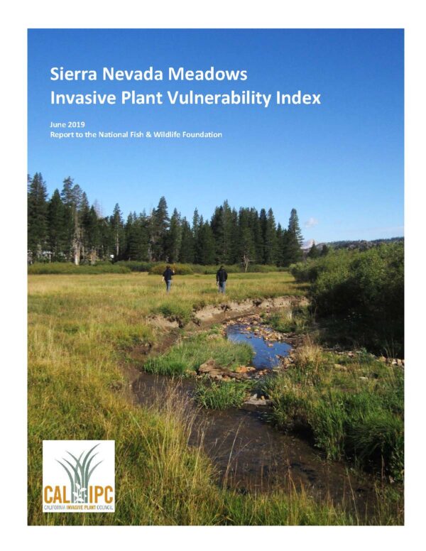 Sierra Meadows Vulnerability Index – California Invasive Plant Council